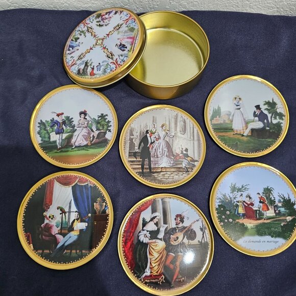 Au Bain Marie French Coasters in Tin - Picture 5 of 13